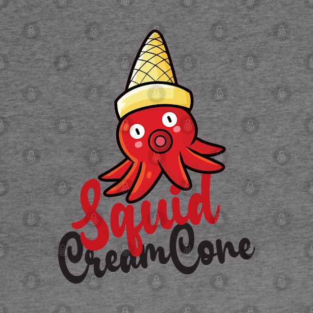 Squid Cream Cone by Jocularity Art